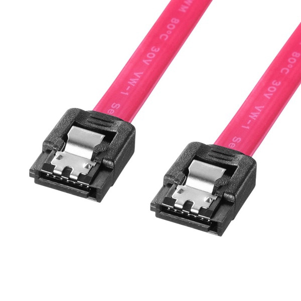 サンワサプライ シリアルATA3 ストレートケーブル ラッチ付き 1m TK-SATA3-1 1個(ご注文単位1個)【直送品】