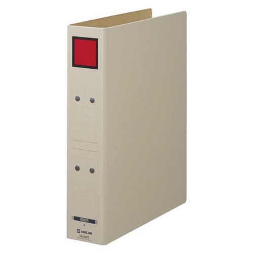 4075アカ A4S保存ファイル ドッチ式 赤 1冊 (ご注文単位1冊)【直送品】