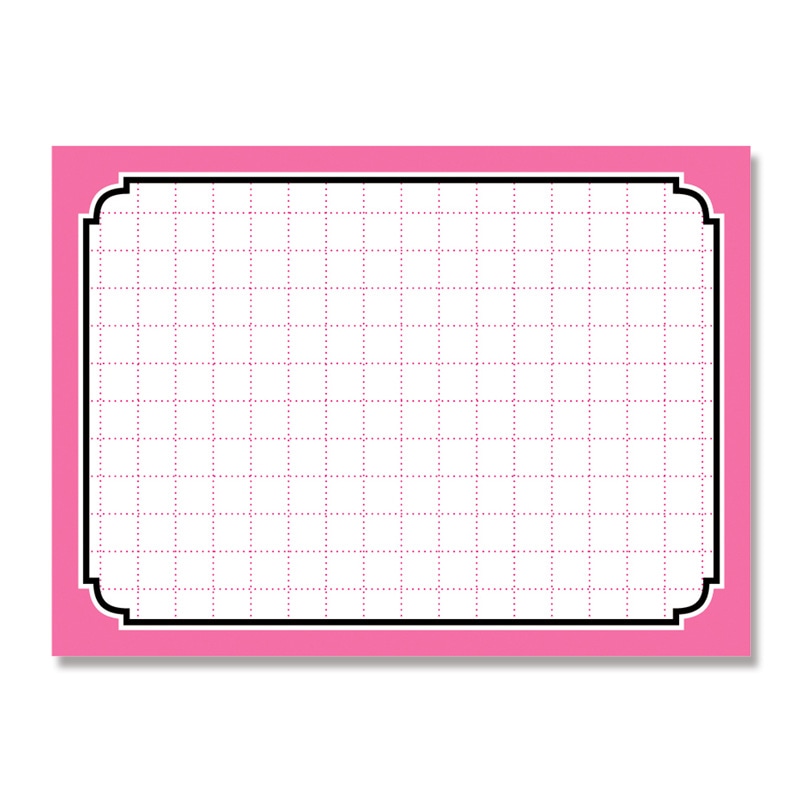 ササガワ ショーカード 小 50枚袋入 16-4272 ピンク枠 1冊(ご注文単位5冊)【直送品】