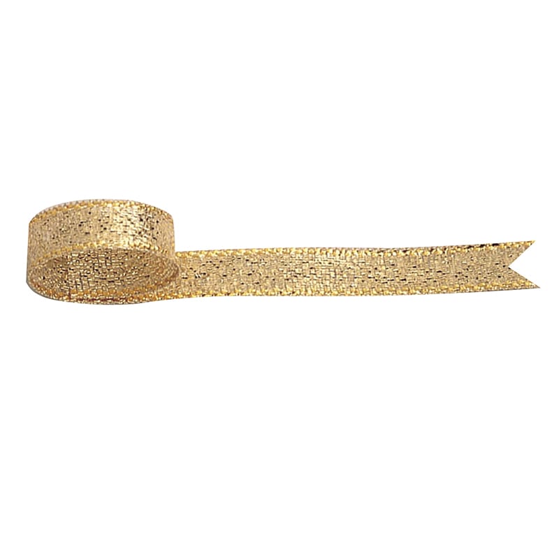 ササガワ リボン グランドメタル 金 6mm 50-7100 1巻(ご注文単位1巻)【直送品】