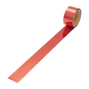 ササガワ メッキテープ 1個袋入 40-4496　赤　50×40m 1個（ご注文単位1個）【直送品】