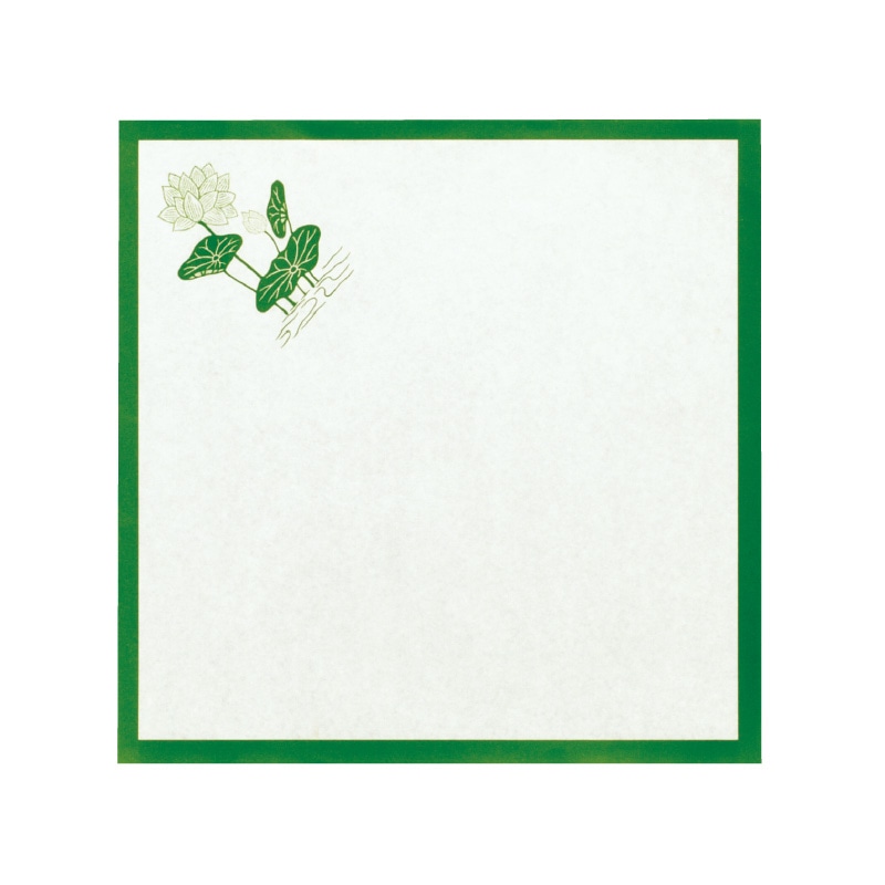 大黒工業 敷紙 [緑蓮] 8寸 1000枚/袋（ご注文単位1袋)【直送品】