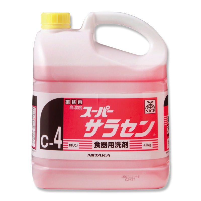 ニイタカ 濃縮食器用洗剤 スーパーサラセン 4kg 1本(ご注文単位4本)【直送品】