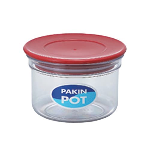 エンテック パッキン付ポット 350ml No.1037R レッド 1個(ご注文単位1個)【直送品】