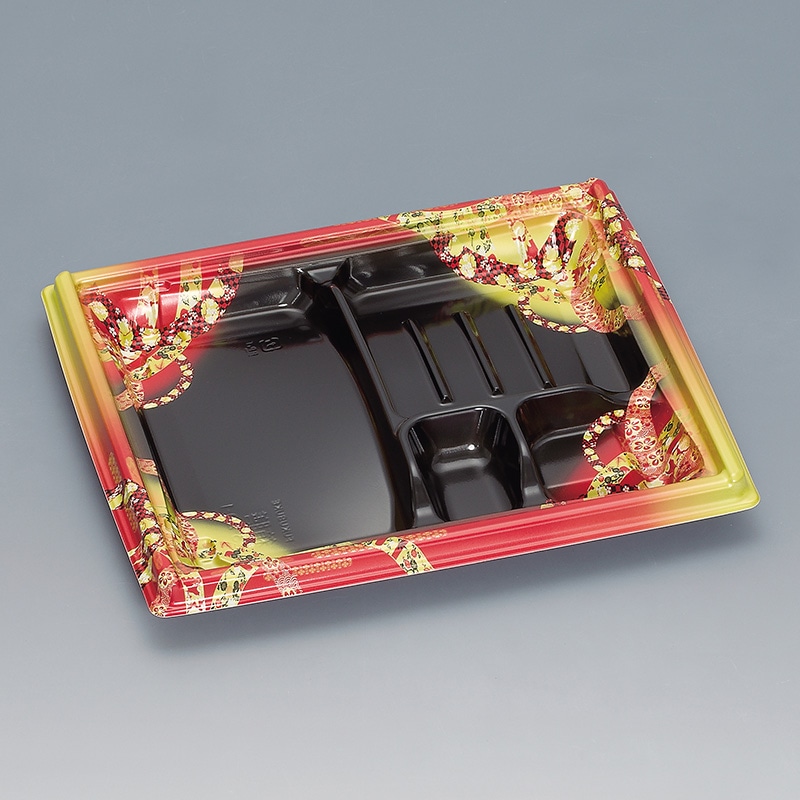 福助工業 弁当容器 箱膳 本体 23-20-1H 小町 50枚/束(ご注文単位12束)【直送品】