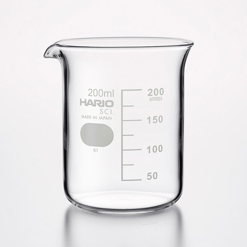 HARIO ビーカー 200ml B-200-SCI 1個（ご注文単位6個）【直送品】