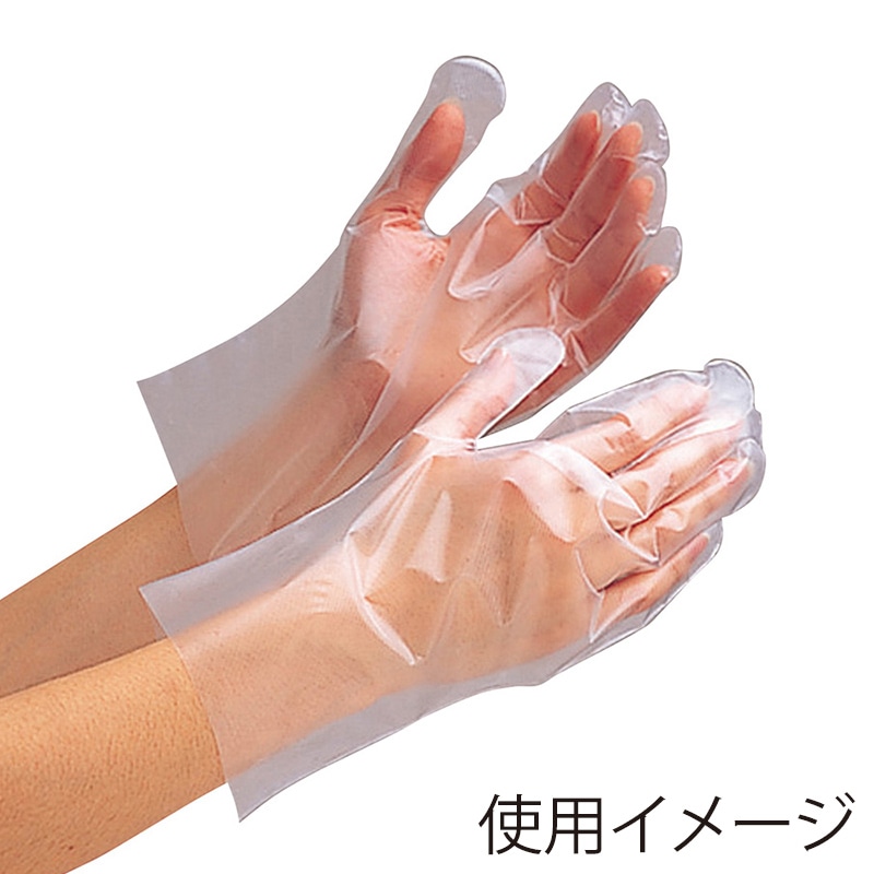 ミドリ安全 ポリエチレンディスポ手袋 ベルテ510N M 内エンボス クリア 100枚入 4049158220 1箱（ご注文単位1箱）【直送品】