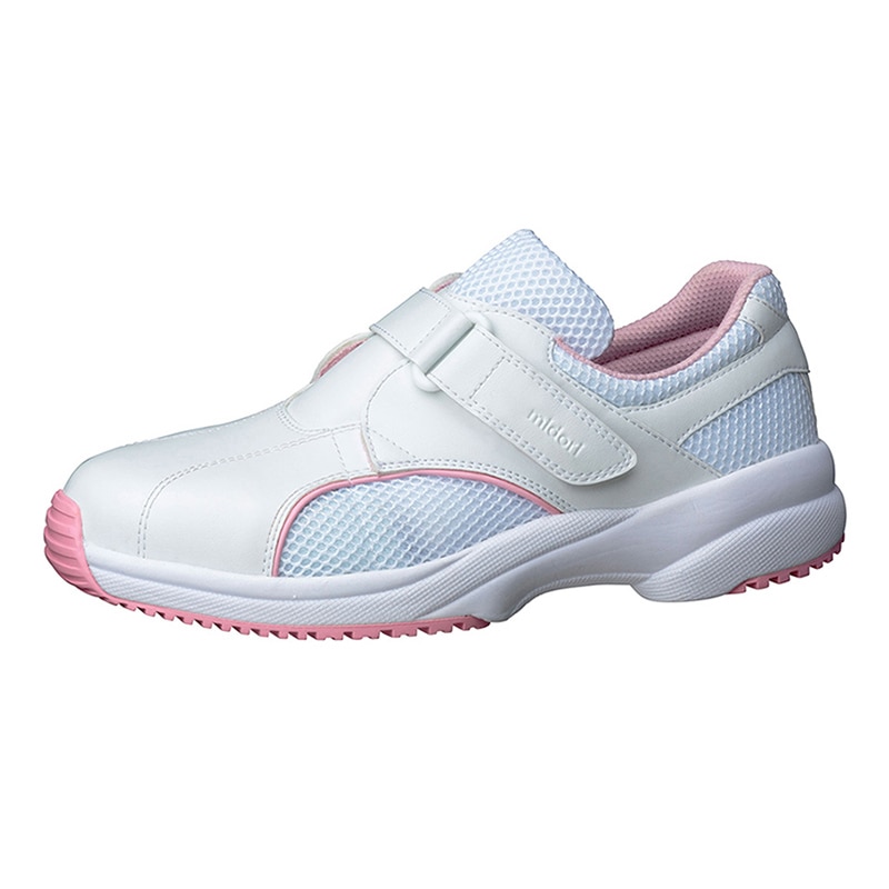 ミドリ安全 男女兼用 看護師・介護士シューズ ケアセフティ CSS-01N ピンク 24cm 21250234 1組（ご注文単位1組）【直送品】
