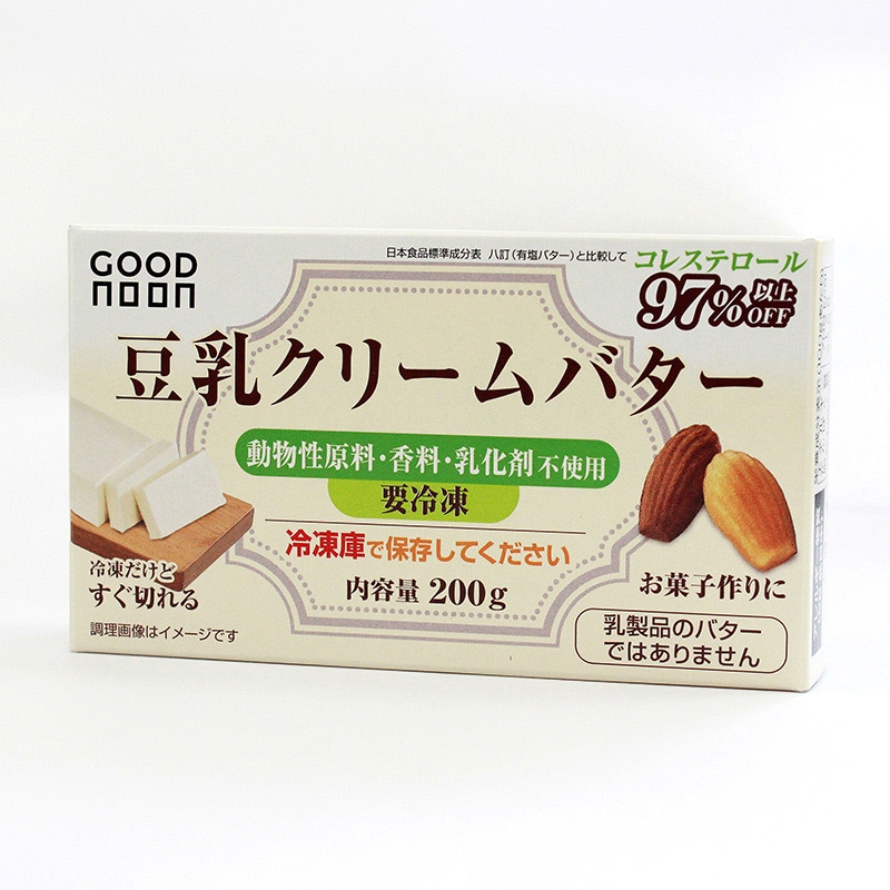 不二製油ソヤファームクラブ GOODNOON　豆乳クリームバター 冷凍　200g 1個 ※軽（ご注文単位1個）【直送品】