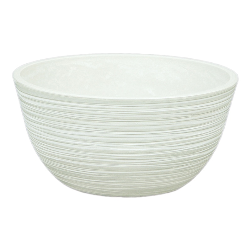大橋新治商店 プラスチックポット ラウンドM ホワイト 55-213 1個(ご注文単位1個)【直送品】