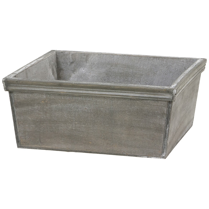 大橋新治商店 ウッドプランター アレンジL グレー 63-319 1個(ご注文単位1個)【直送品】