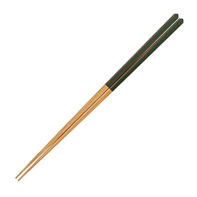 ヤマコー ダイヤカット研出箸 緑 24915 1個(ご注文単位1個)【直送品】