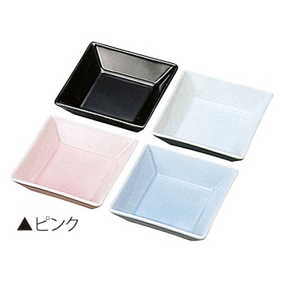 ヤマコー 強化磁器正角皿 A ピンク 26462 1個(ご注文単位1個)【直送品】