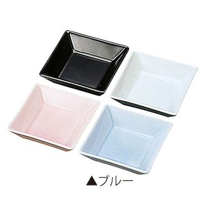 ヤマコー 強化磁器正角皿 A ブルー 26463 1個(ご注文単位1個)【直送品】