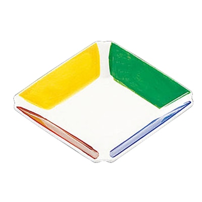 ヤマコー 陶器・隅切彩皿 26659 1個(ご注文単位1個)【直送品】