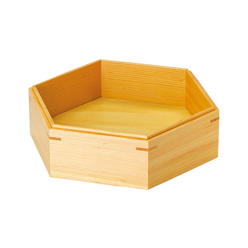 ヤマコー ひのき六角組子重 身 浅型 28113 1個(ご注文単位1個)【直送品】