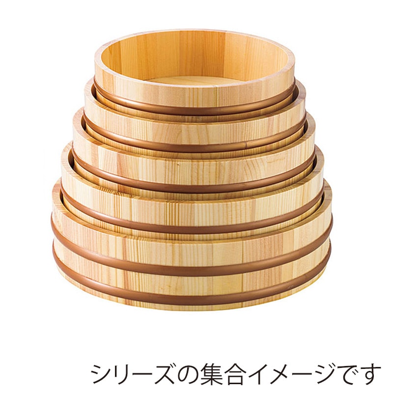 ヤマコー 天然木盛込桶 クリアー 目皿なし 尺4 30011 1個(ご注文単位1個)【直送品】