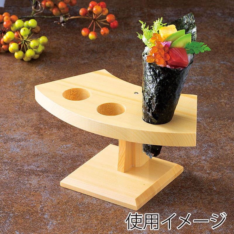 ヤマコー 檜　手巻スタンド　3穴  32116 1個（ご注文単位1個）【直送品】