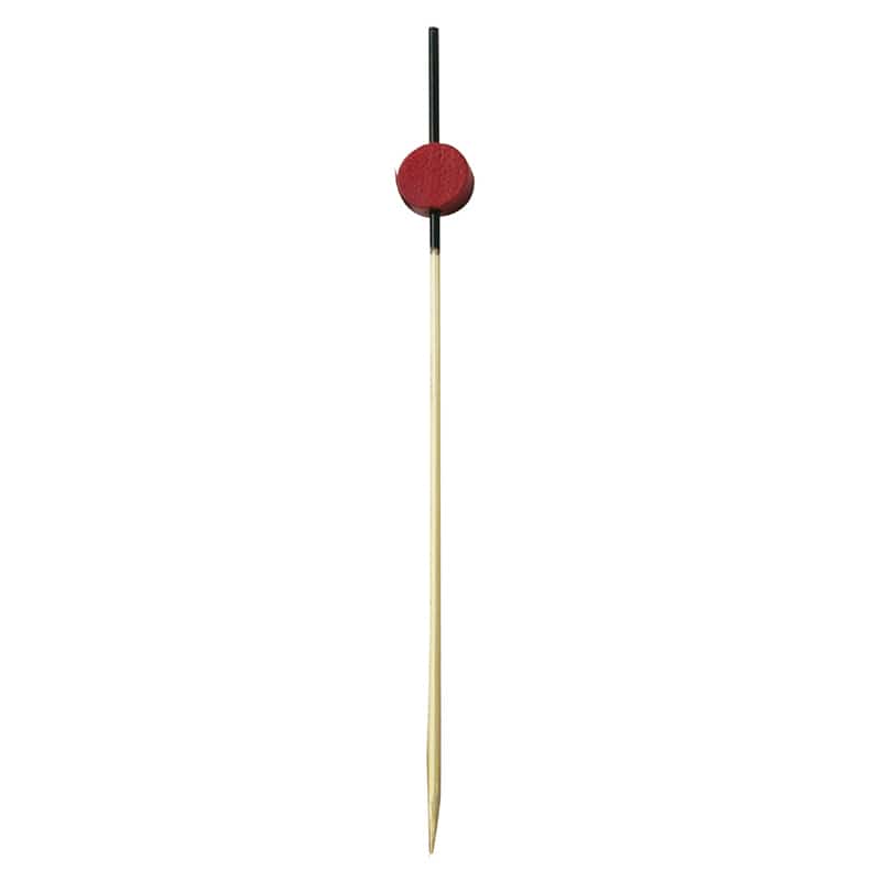 竹苑 かんざし串 赤 7.5cm 6096 100本/袋(ご注文単位1袋)【直送品】