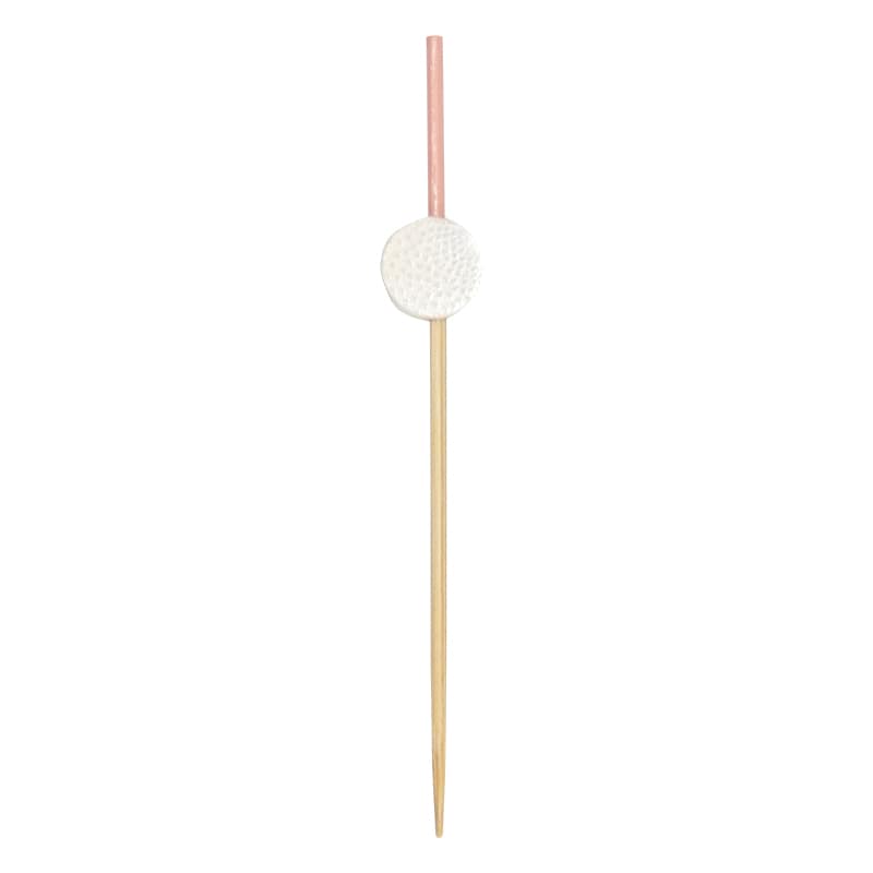 竹苑 かんざし串 白　7.5cm　16132  　100本/袋（ご注文単位1袋）【直送品】
