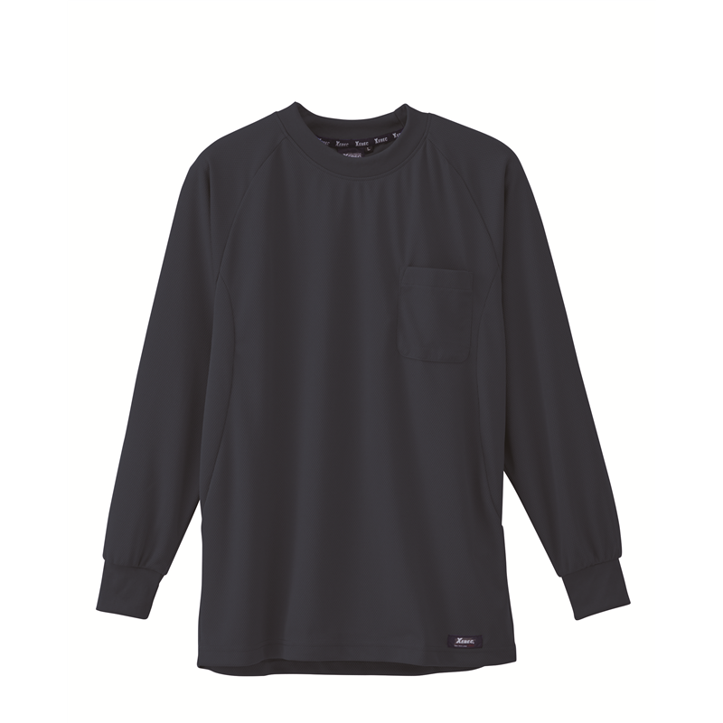 ジーベック 男女兼用 長袖Tシャツ 3L コン 6123 1枚(ご注文単位1枚)【直送品】