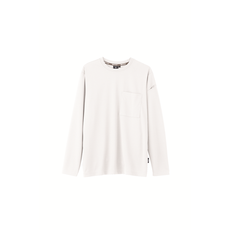ジーベック 男女兼用 長袖Tシャツ 4L シロ 6043 1枚（ご注文単位1枚）【直送品】