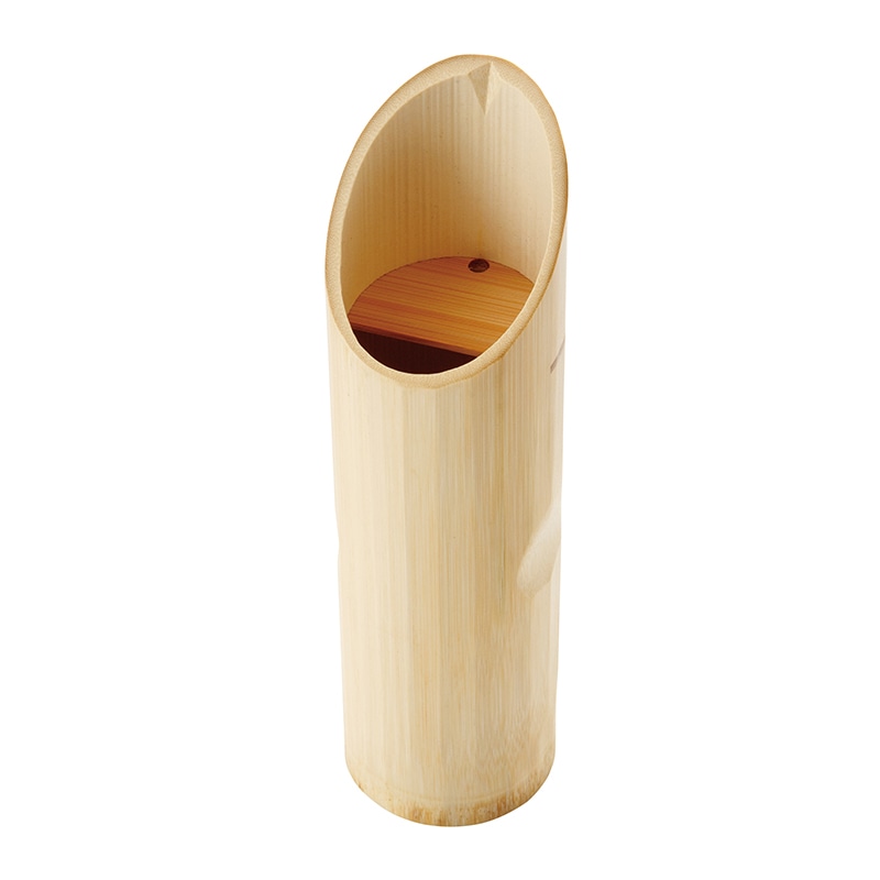 萬洋 白竹酒器ハス切 17132 1個(ご注文単位1個)【直送品】