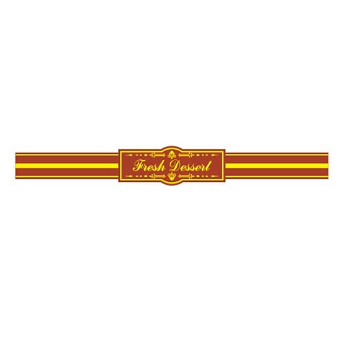 金久 POPシール フレッシュデザート帯 Fresh Dessert NC-15 1束(ご注文単位1束)【直送品】