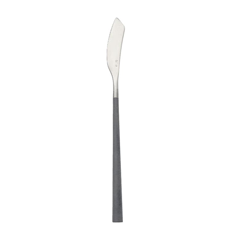 ミヤザキ食器 ベロ イノックス ポーラ バターナイフ マット/グレー BI1509BK 1個(ご注文単位12個)【直送品】