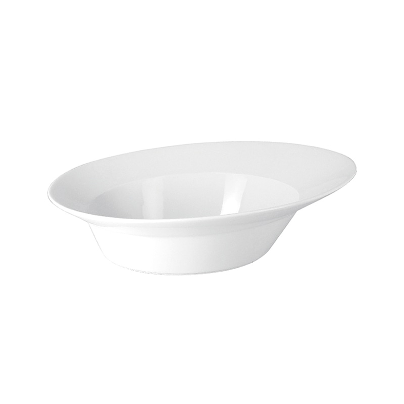 ミヤザキ食器 ラック ポーセレン ジャイロ オーバルボール 16cm RA16453GIWH 1個(ご注文単位12個)【直送品】