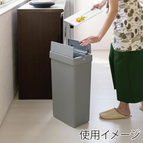 EKO JAPAN 自動開閉ゴミ箱 エックスウィング ライト センサービン 30L グレー EK6277P-30L-GR 1台(ご注文単位1台)【直送品】