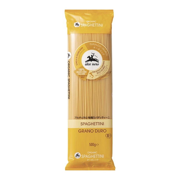 アルチェネロ 有機スパゲッティーニ 500g 常温 1個※軽(ご注文単位1個)※注文上限数12まで【直送品】