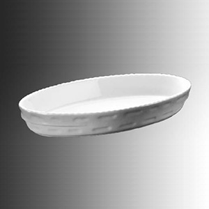 ロイヤル スタッキング小判 グラタン皿 NO.240 22cm ホワイト 1個(ご注文単位1個)【直送品】