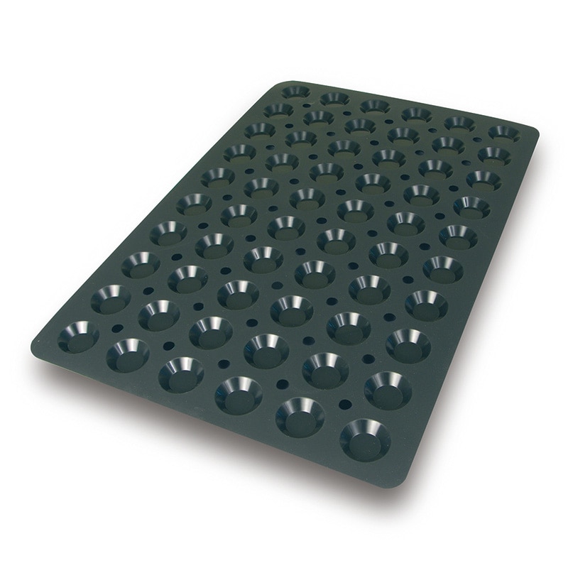 パシフィック洋行　製菓シリコン型　ミニタルトレット 60取 2SI-SQ008　1個（ご注文単位1個）【直送品】