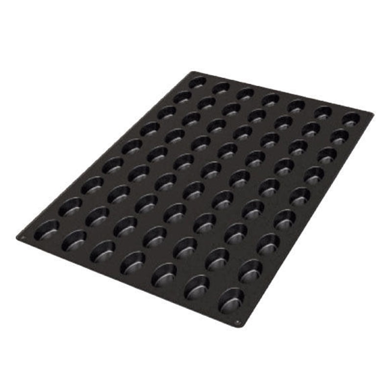 パシフィック洋行　製菓シリコン型　スモールオーバル 63取 2SI-SQ056　1個（ご注文単位1個）【直送品】