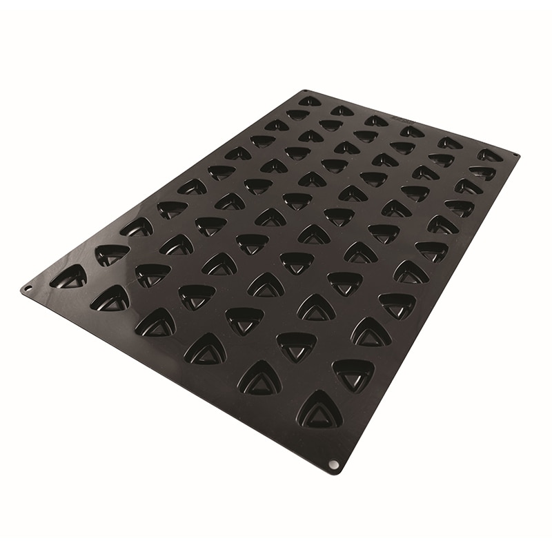 パシフィック洋行 製菓シリコン型 ミニトライアングル 66取 2SI-SQ062 1個(ご注文単位1個)【直送品】