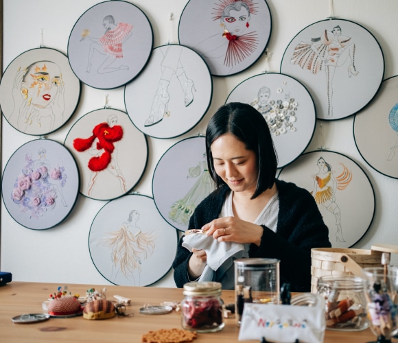 ＃シモジマハンドメイド部 刺繍・ハンドメイド作家さんインタビュー_フジコさん